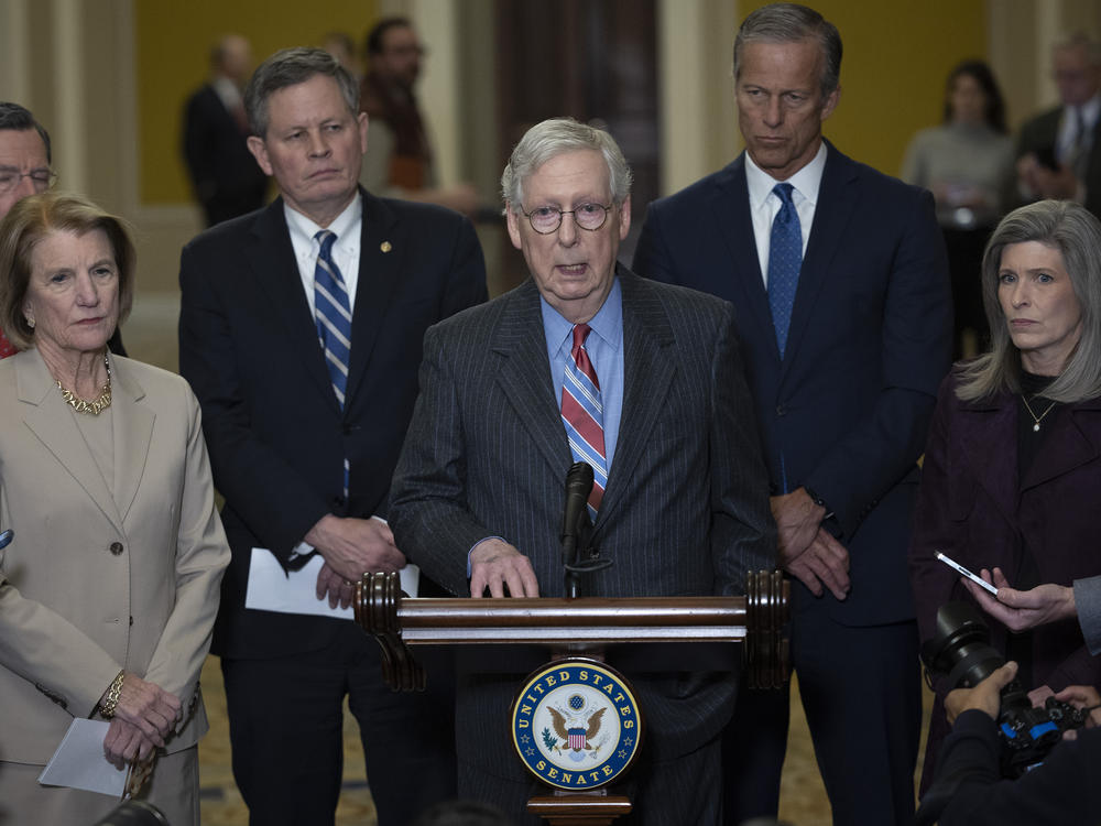 Senate Minority Leader Mitch McConnell addressed the looming debt limit problem during a press conference on January 24.