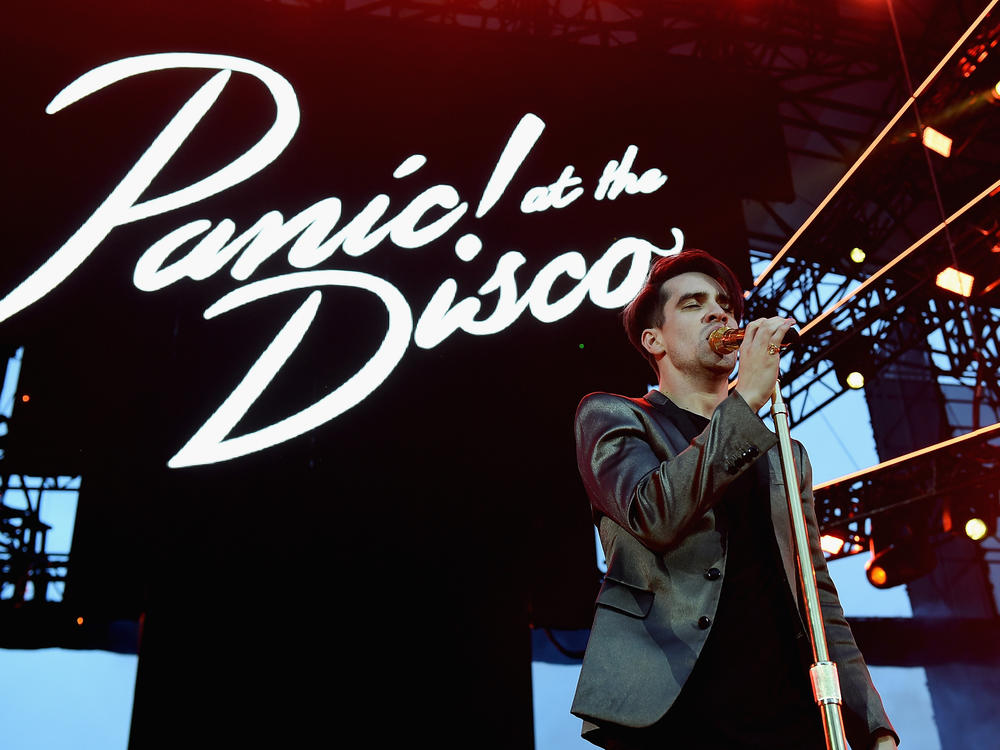 Panic! at the Disco performs onstage at Irvine Meadows Amphitheatre on May 14, 2016, in Irvine, Calif. The group is ending its nearly two-decade run, frontman Brendon Urie announced Tuesday.