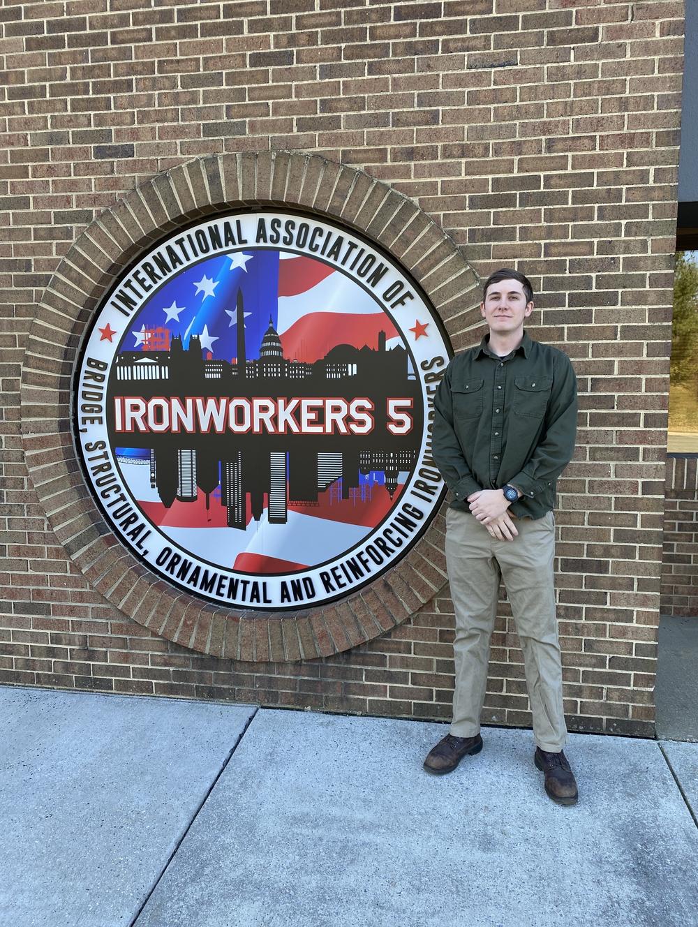 Alex Barham, an instructor with Ironworkers 5 in Maryland.