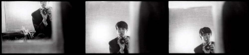 Paul McCartney's self-portrait, taken in a mirror in Paris in 1964.