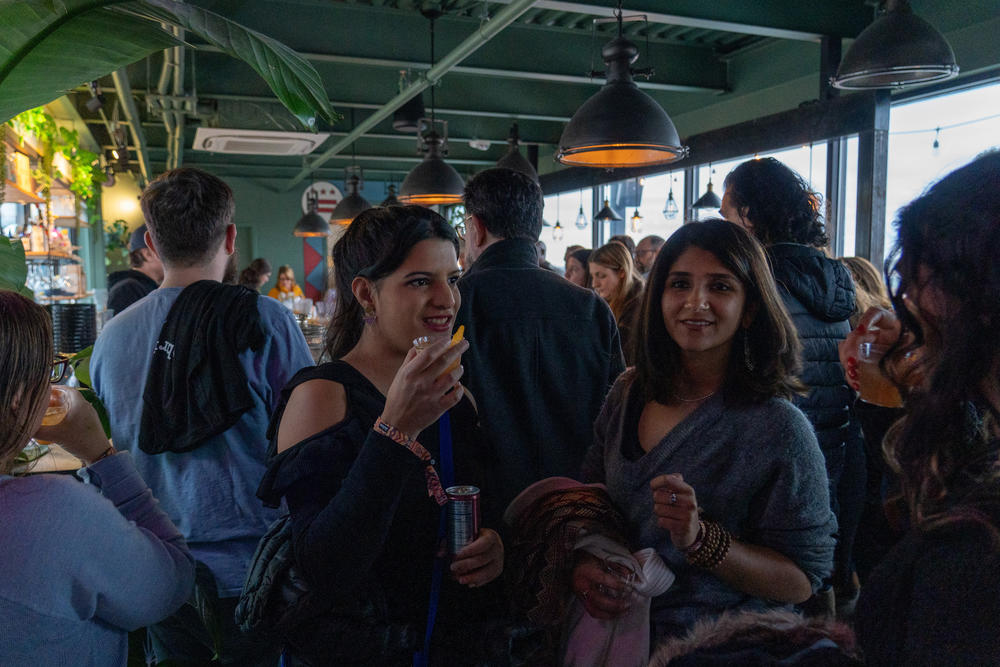 Festival attendees could choose from dozens of nonalcoholic drinks at the festival, held at the Selina hotel in Washington's Union Market district.