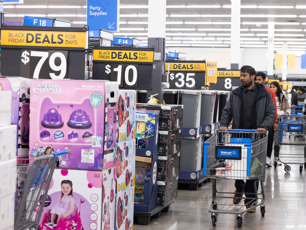 People shop at Walmart on Black Friday 2022 in Dunwoody,  Ga.