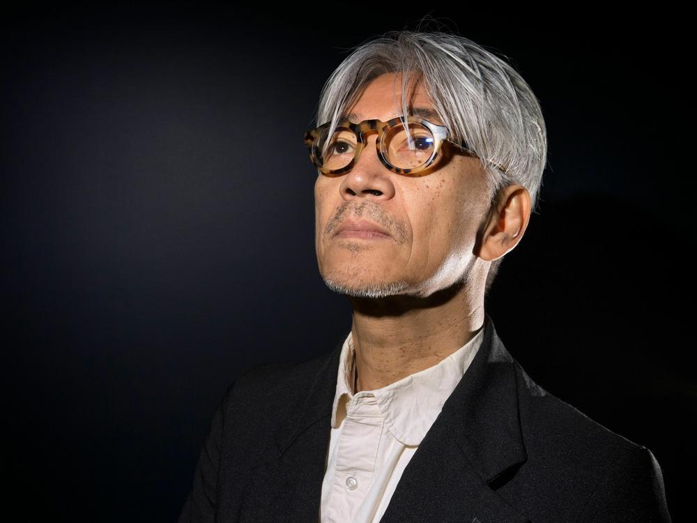 Japanese musician, composer, record producer, pianist, activist, writer, actor and dancer Ryuichi Sakamoto, photographed on June 30, 2016 in Paris.