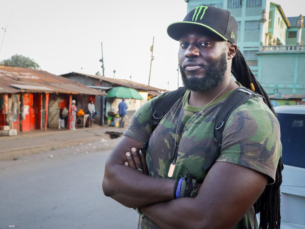 Brian Otieno Portrait in Kibera.