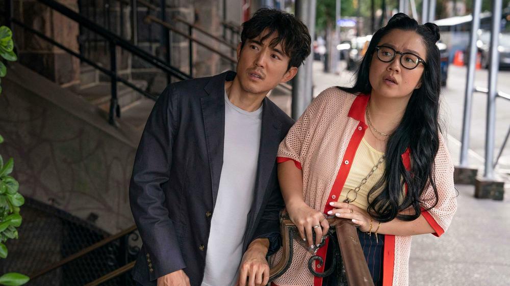 Justin H. Min and Sherry Cola as Ben and Alice in <em>Shortcomings.</em>