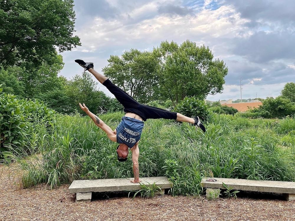 NPR reader Mike Ferris has gotten obsessed with hand balancing. He says 