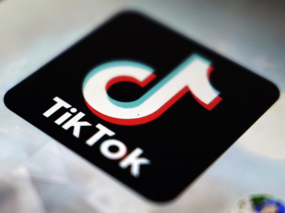 The TikTok app logo is pictured in Tokyo, Sept. 28, 2020. University of Wisconsin System officials said Tuesday, Jan. 24, 2023, that they will restrict the use of TikTok on system devices.
