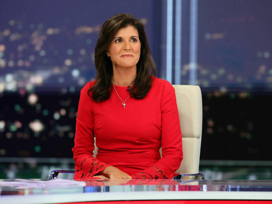 Nikki Haley is seen during an appearance on <em>Hannity</em> at Fox News Channel Studios on Jan. 20 in New York City.