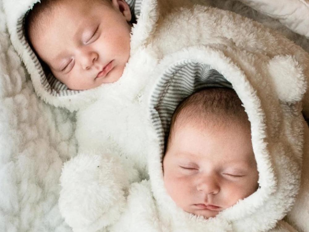Before they were born in 2015, twins, Stella and Cassidy Meany (left to right), were enrolled in a trial for a preventative treatment for RSV. The treatment may soon be available to protect newborns against the respiratory illness.