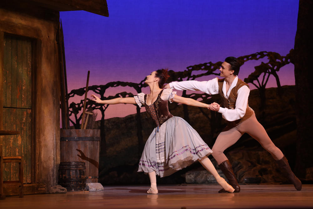 Principal dancers Elizaveta Gogidze and Oleksii Kniazkov of The United Ukrainian Ballet are performing <em>Giselle</em> at The Kennedy Center this week.