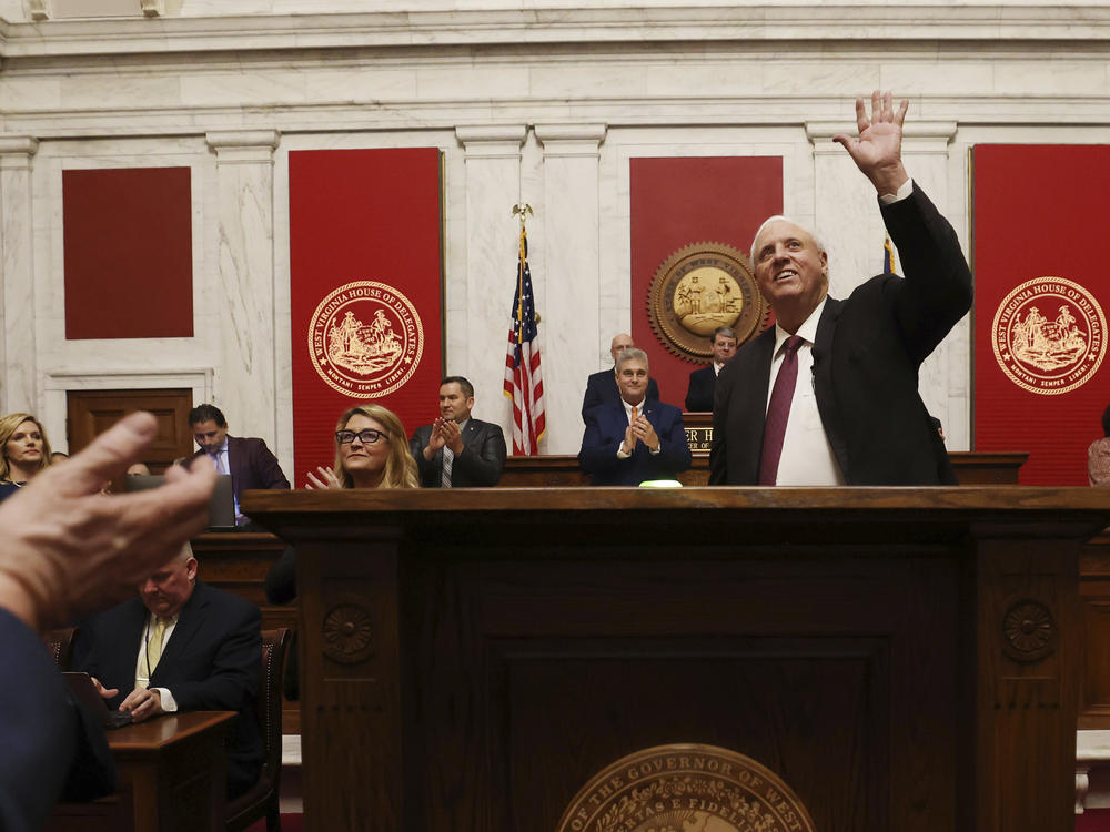 West Virginia Gov. Jim Justice delivers his annual State of the State address at the state Capitol in Charleston on Jan. 11, 2023.