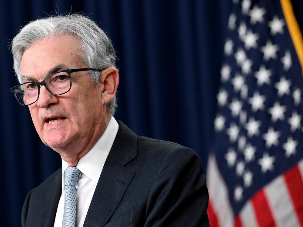 Federal Reserve Chair Jerome Powell speaks during a news conference after the Fed's meeting on Nov. 2, 2022, in Washington, D.C. The Fed raised interest rates by a quarter percentage point on Wednesday, its smallest increase in 11 months.
