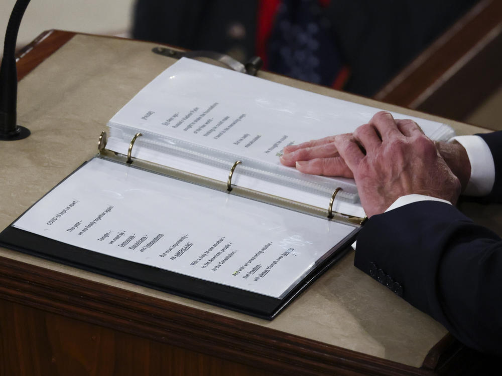 President Biden's first State of the Union address was March 01, 2022. He delivers his second on Tuesday.
