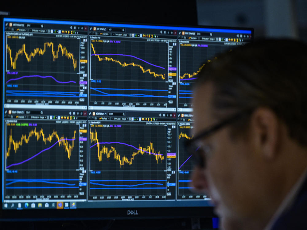 Traders work on the floor of the New York Stock Exchange in New York City on Jan. 18, 2023. Stocks have rallied this year on hopes about the economy, but some fear that optimism is misplaced.