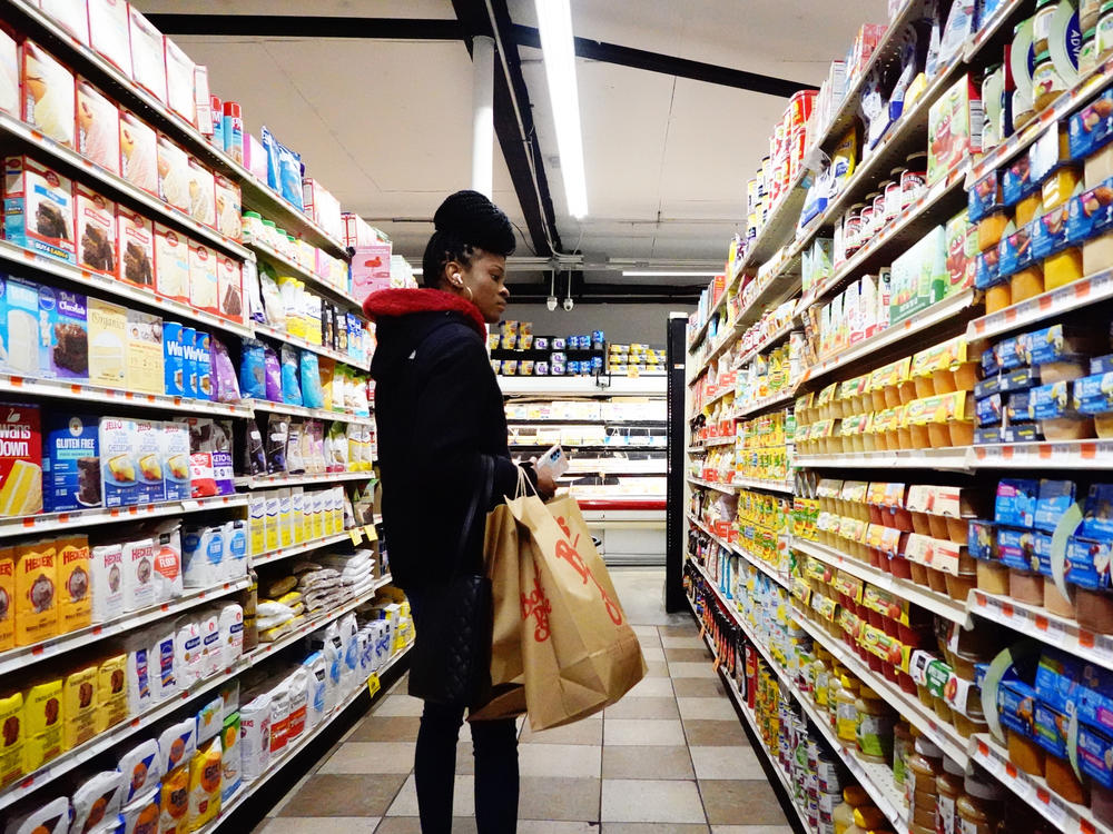 People shop for groceries in Brooklyn, New York City, on Jan. 12, 2023. Inflation is easing, but the Fed still fears it could prove more stubborn than expected.