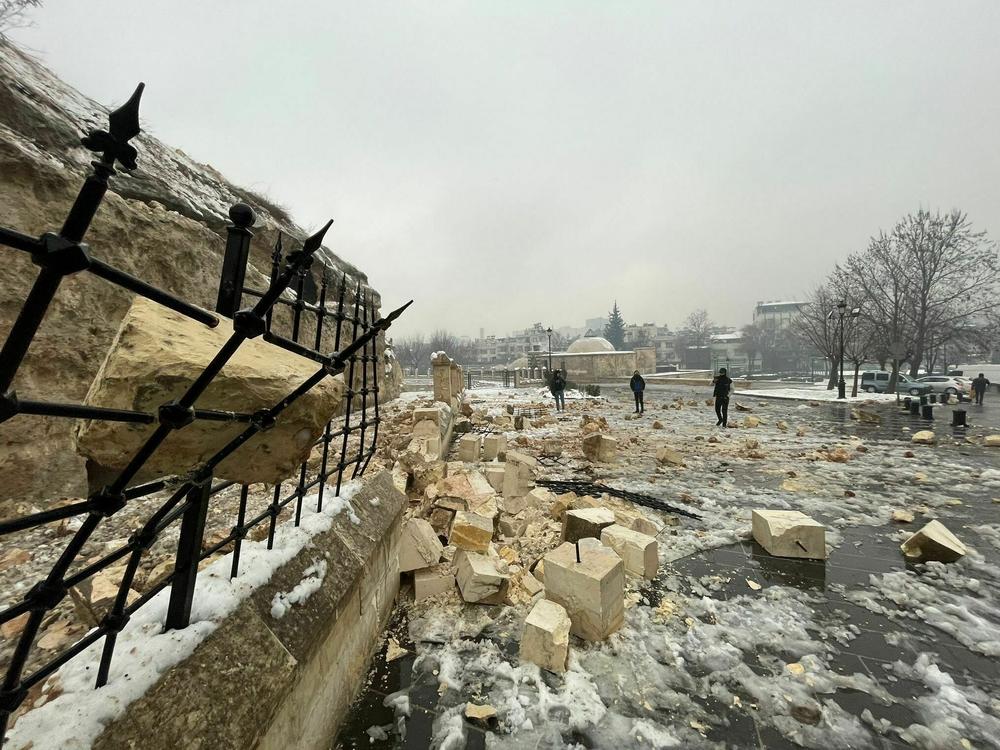 The earthquake struck near the city of Gaziantep early Monday morning, damaging buildings including the historic castle.