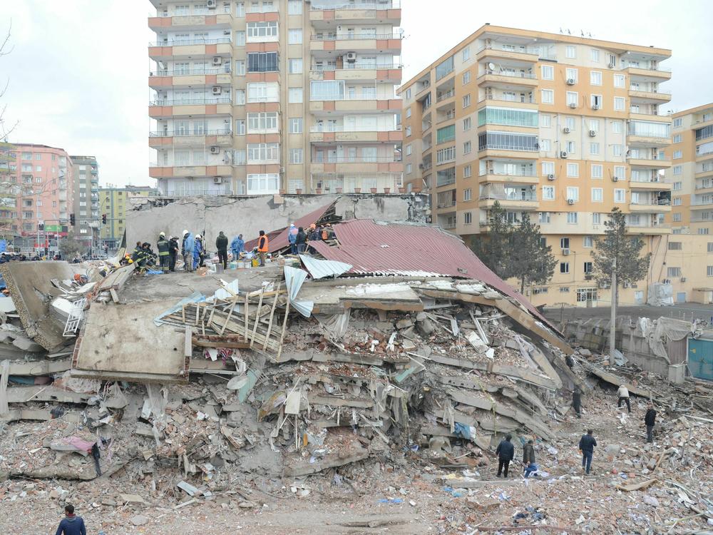 Rescue teams are conducting search and rescue operations in Diyarbakir and other parts of southeastern Turkey that were hit by powerful earthquakes on Monday. Anyone claiming to predict quakes, a seismologist tells NPR, is making 