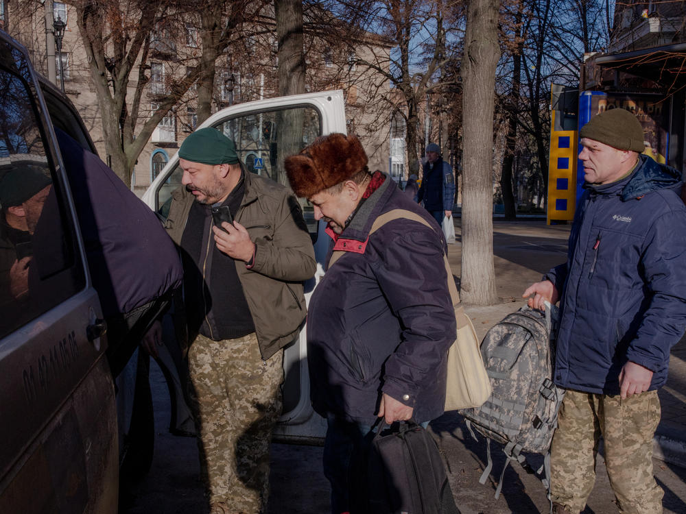 Vlad begins his round of evacuations picking up civilians in Druzhkivka on Dec. 14, 2022, in Kramatorsk, Ukraine.