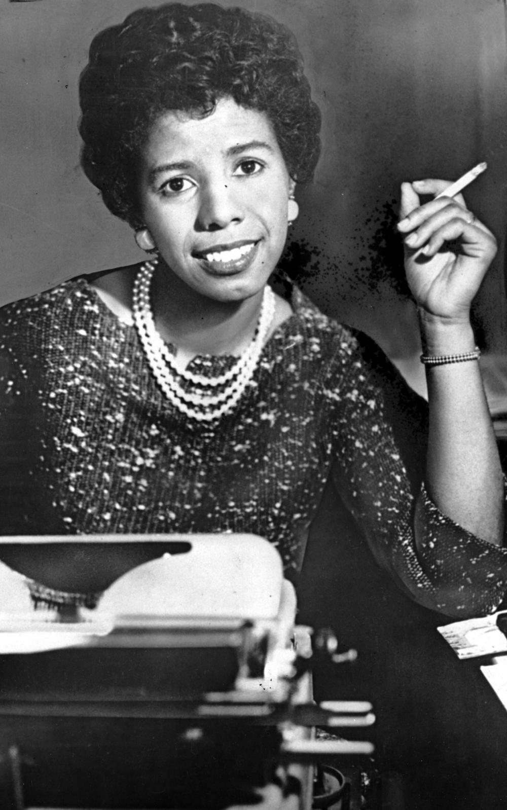 Lorraine Hansberry in New York City on April 7, 1959.