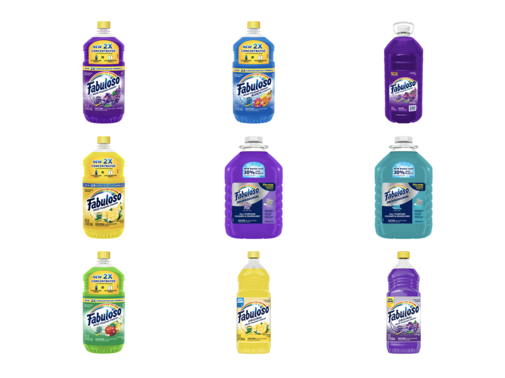 About 4.9 million bottles of Fabuloso products have been recalled.