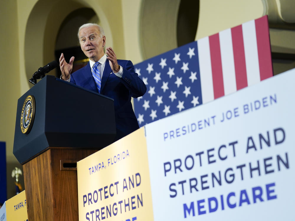 President Joe Biden spoke about his administration's plans to protect Medicare and lower health care costs, Thursday, the same day his administration released draft guidance of Medicare's new plan to regulate drug prices.