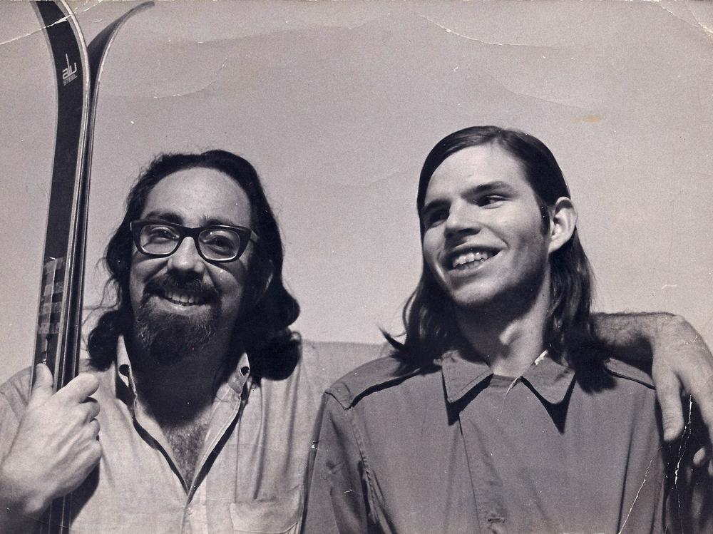 Charles Silverstein (left) and his partner of 20 years, William Bory, smile at the camera in the 1970s. Silverstein dedicated his work to helping LGBTQ people live without shame.