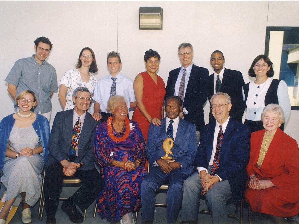 The Woodson family members at the Woodson reconciliation ceremony in 1998.