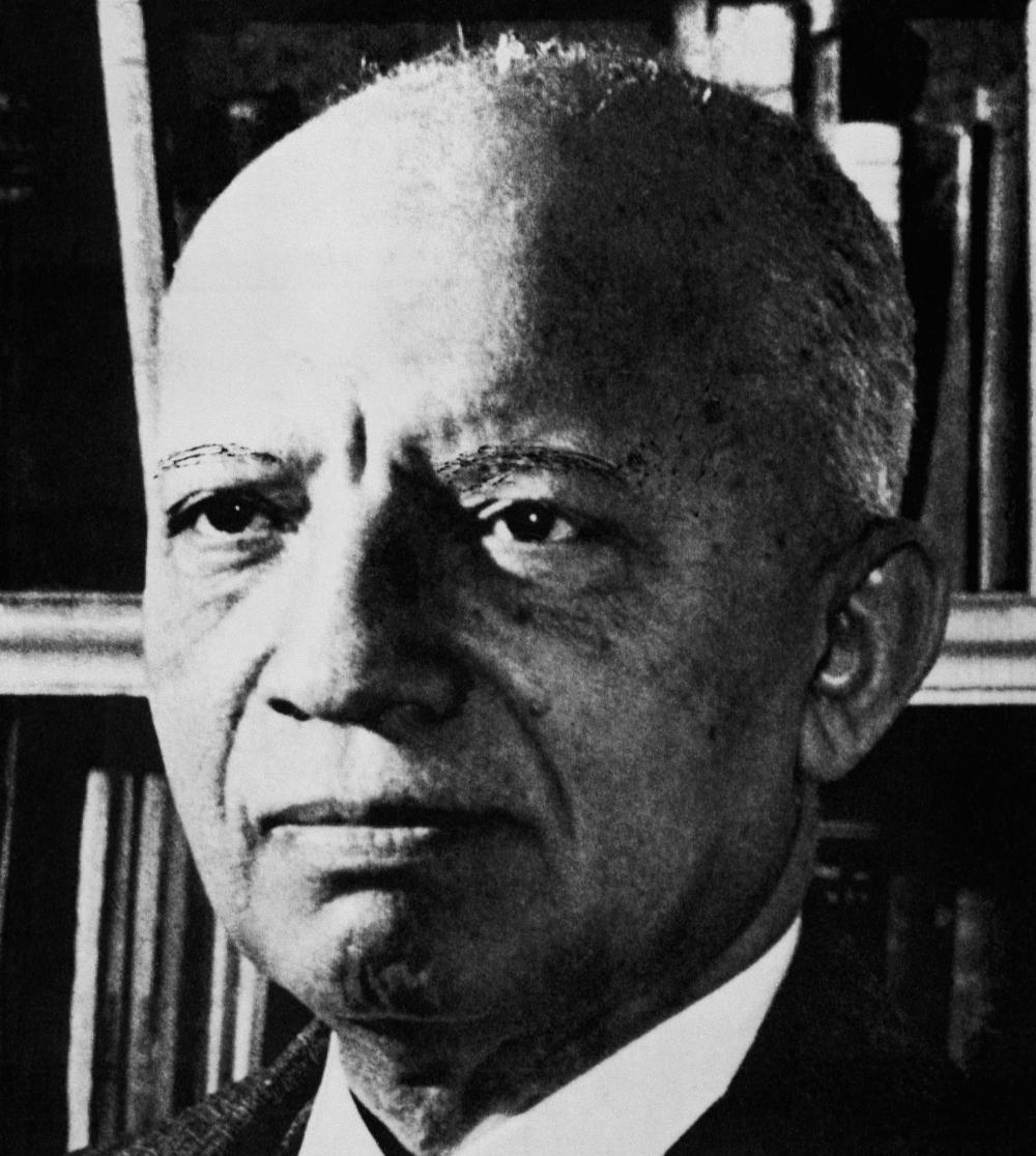 African American historian and author Carter G. Woodson in an undated photograph. Woodson struggled to record the story of Black achievements at a time when most African Americans weren't even allowed to vote.