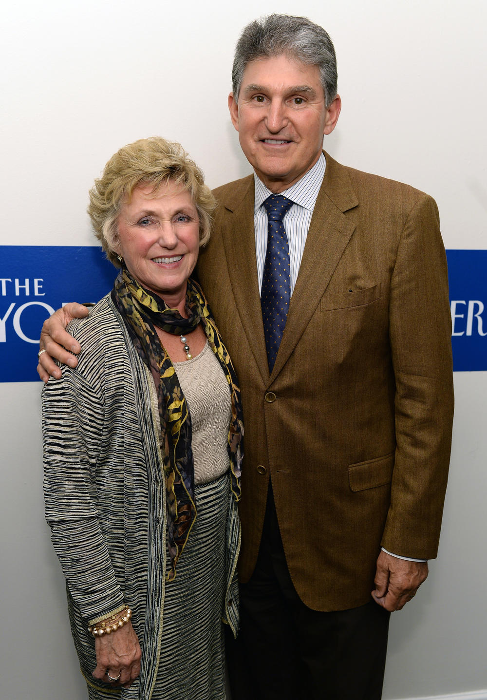 In 2018, Gov. Justice fired then-Education Secretary Gayle Manchin (left). Justice is now considering a run against Gayle Manchin's husband, Democratic U.S. Sen. Joe Manchin (right).