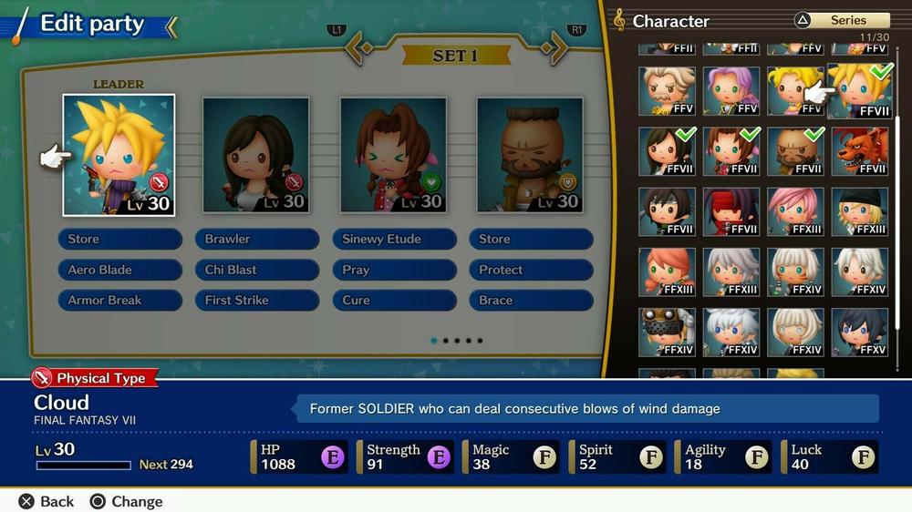 Customize your party to beat difficult challenges.
