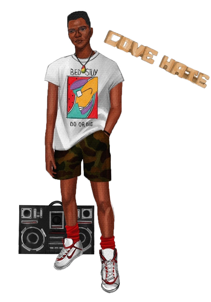 Carter says the colorful costumes she designed for Spike Lee's 1989 film <em>Do the Right Thing</em> reflected the vibrant neighborhood in which the film was set.