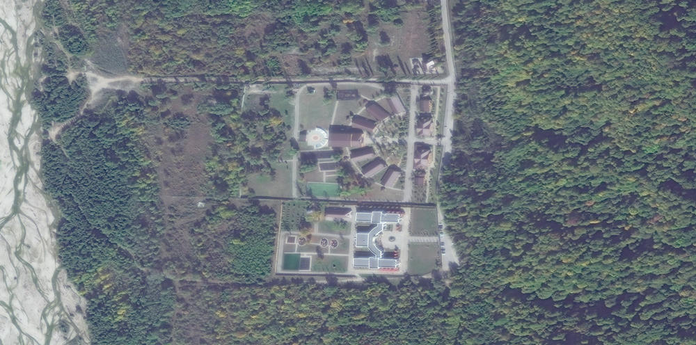 A commercial satellite image of a facility known as Gornyi Kluch, or 