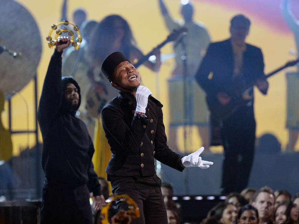 Pharrell Williams performs 