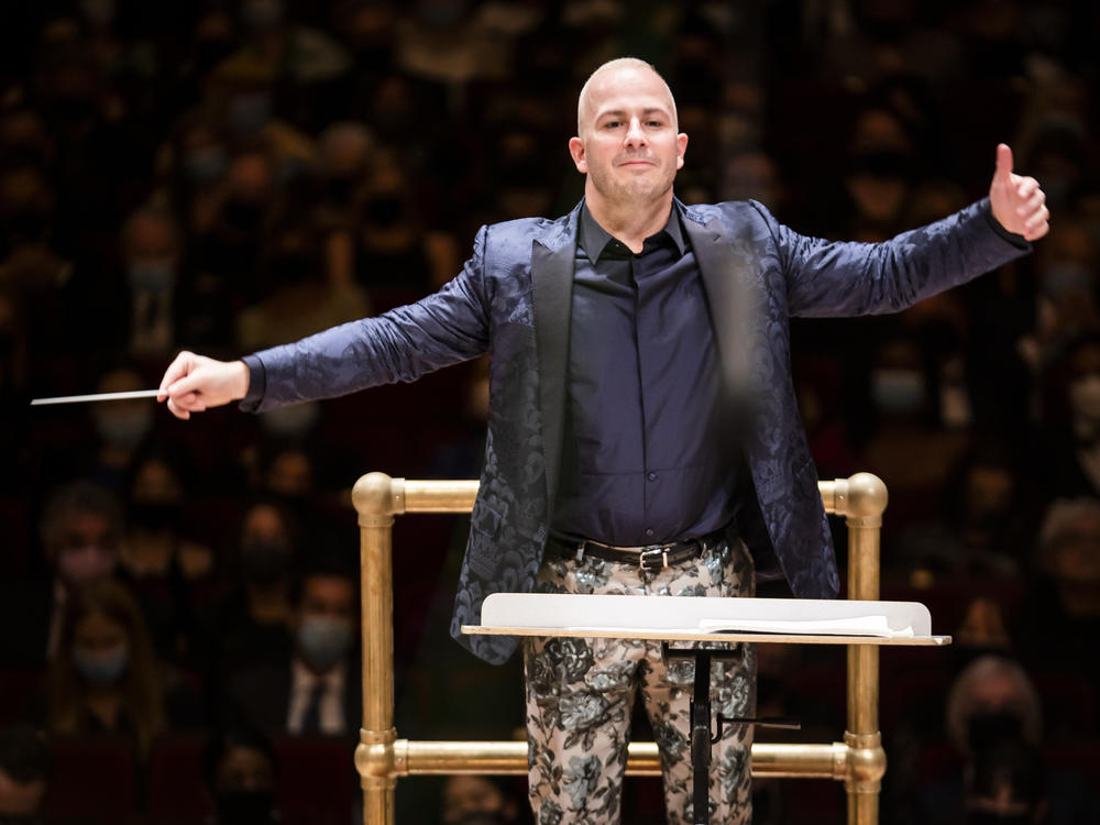 Yannick Nézet-Séguin leads the Philadelphia Orchestra at Carnegie Hall on Oct. 6, 2021. Last week, the mayor of Philadelphia declared it 
