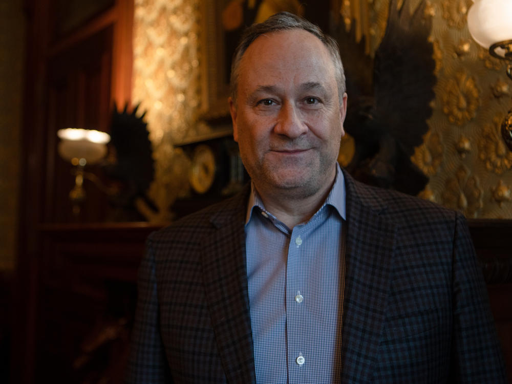 Second gentleman Doug Emhoff is using his political platform to help fight hate. But he stresses that tackling antisemitism is not a partisan effort.
