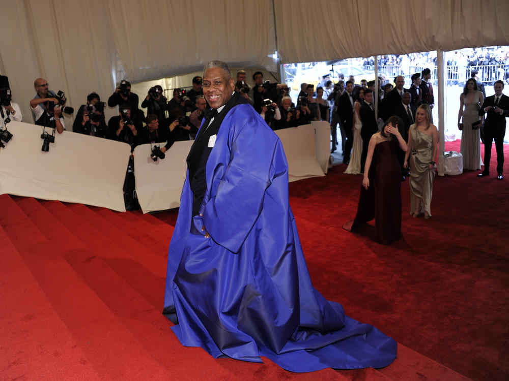 André Leon Talley arrives at the 2011 Met Gala. Hundreds of items of clothing, artwork, accessories, furniture belonging to the late fashion journalist fetched more than $3.5 million at auction this week.