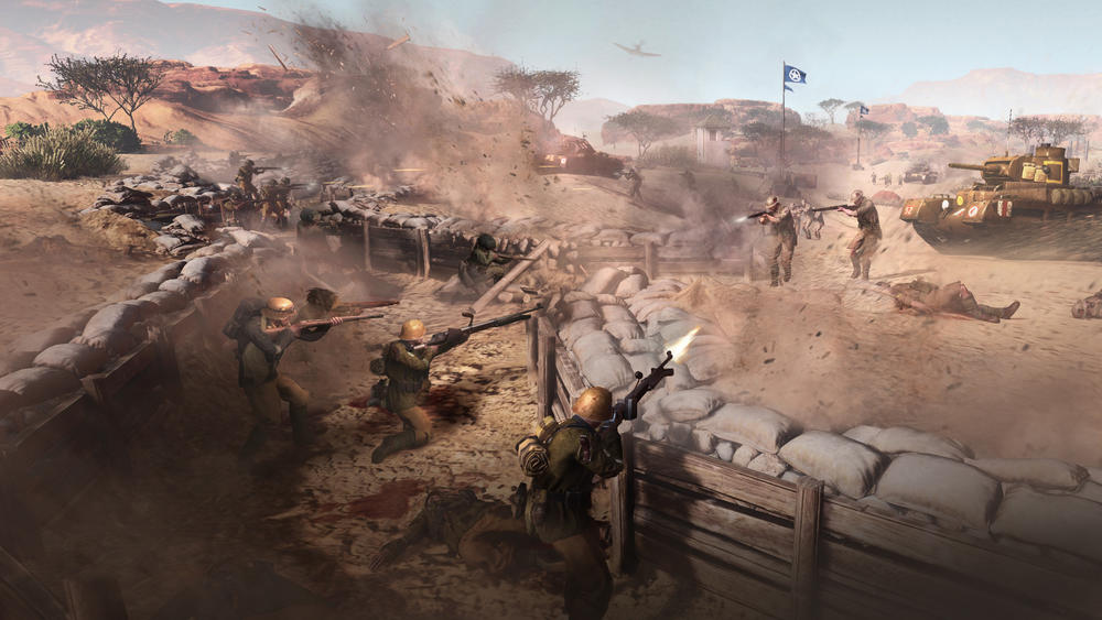 Capture points are quickly won and lost in skirmishes, creating a gameplay style that developer Relic Entertainment likens to a 
