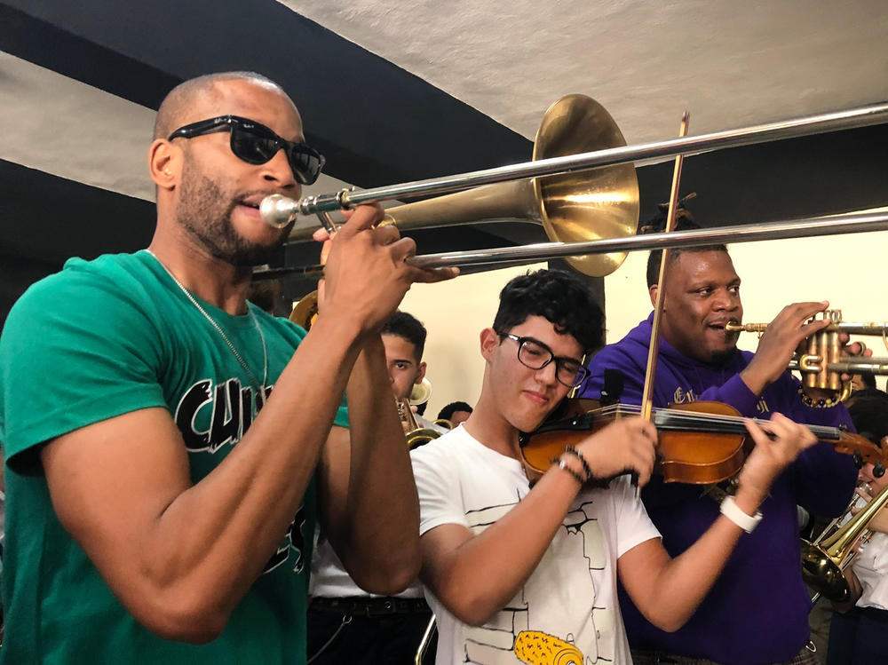 Trombone Shorty leads a binational jam session with music students from New Orleans and Havana.