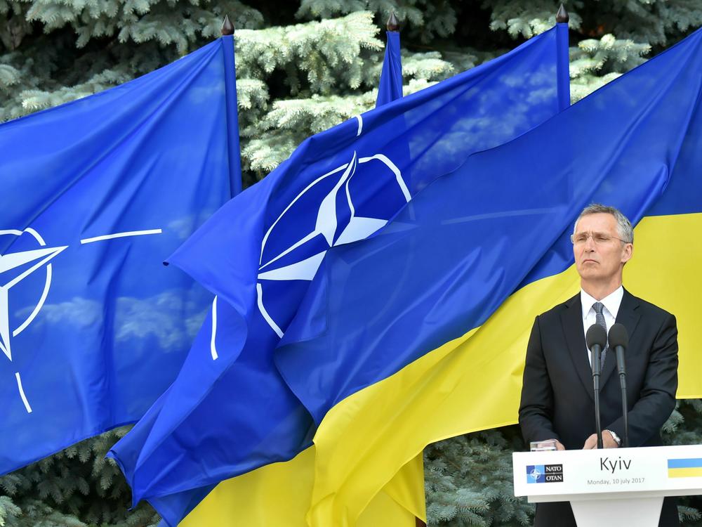 NATO chief Jens Stoltenberg pledged the alliance's support for Ukraine.