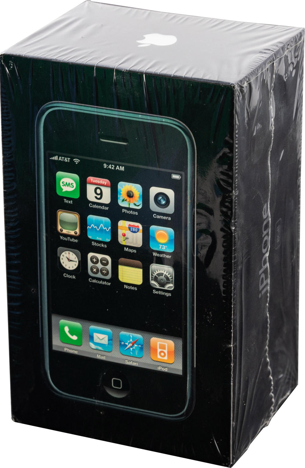 The unopened first-generation iPhone, purchased as a gift in 2007, fetched $63,356.40 at an auction this weekend.