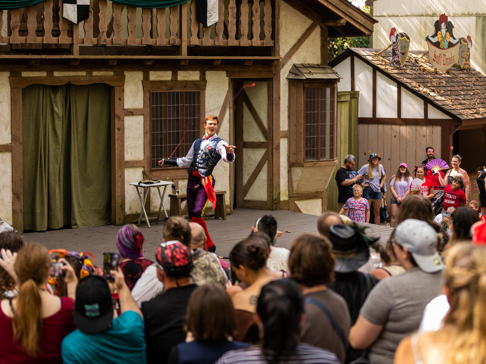 Jack performing at the Maryland Renaissance Festival.