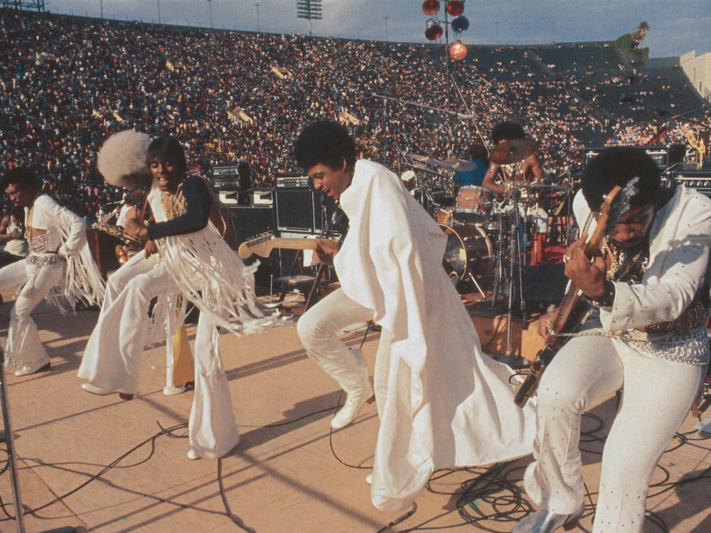 The Bar-Kays at Wattstax in 1972.