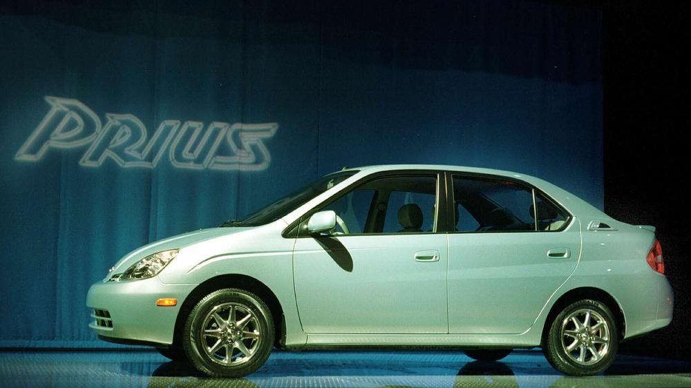 Toyota unveiled another version of the Prius at the North American International Auto Show in Detroit in January 2000. The Toyota Prius, first introduced in Japan in 1997, was the world's first mass-produced gasoline/electric hybrid vehicle.