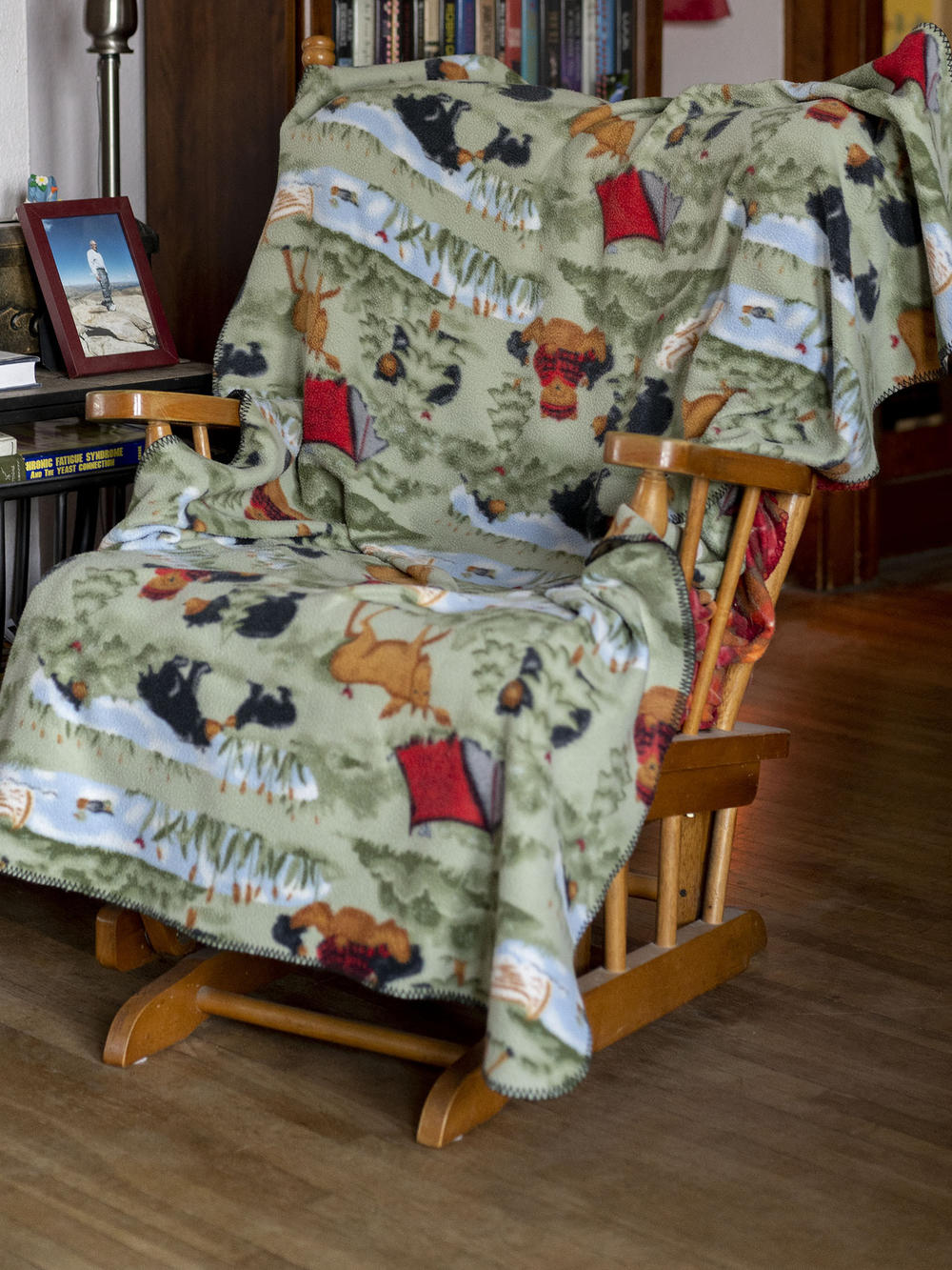 Frances Ruhl's chair now sits empty in the home of surviving husband Henry in Perry, Iowa.