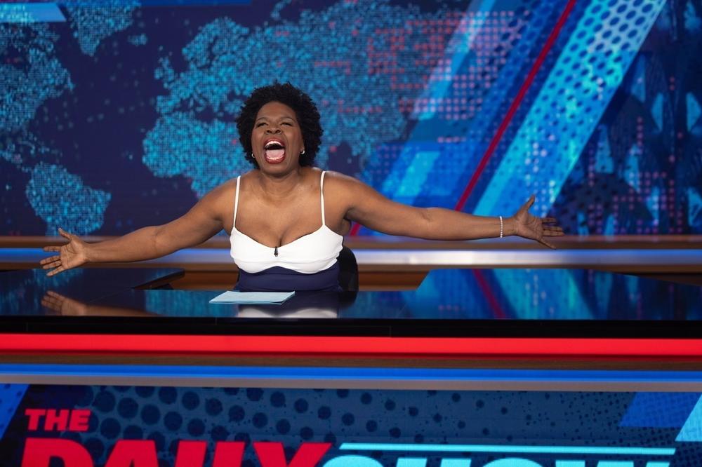 <em>Saturday Night Live</em> alum Leslie Jones was <em>The Daily Show'</em>s first guest host. She brought energy, enthusiasm and commitment to the gig.