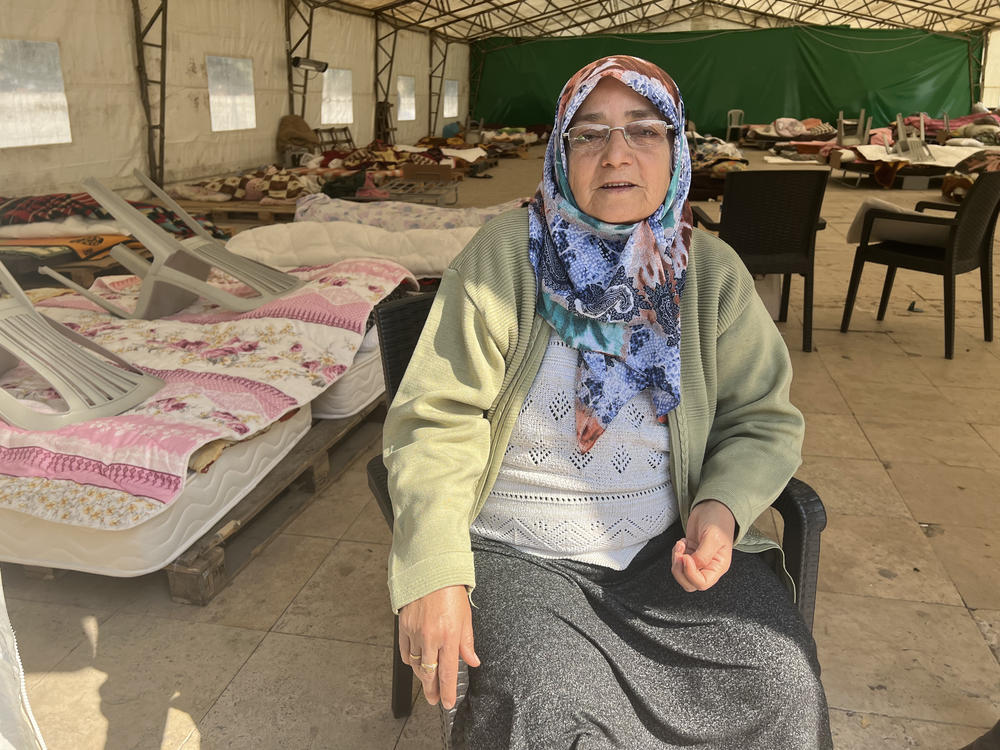 Fatma Guner has spent the days since the Turkey earthquake living in a tent city in Arsuz, a town in Hatay province. 