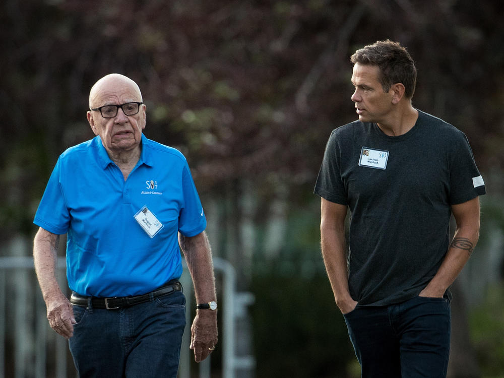 In a $1.6 billion defamation suit, Dominion Voting Systems argues that Fox Corp. bosses Rupert Murdoch (left) and Lachlan Murdoch (right) were deeply involved in shaping editorial decisions at Fox News.