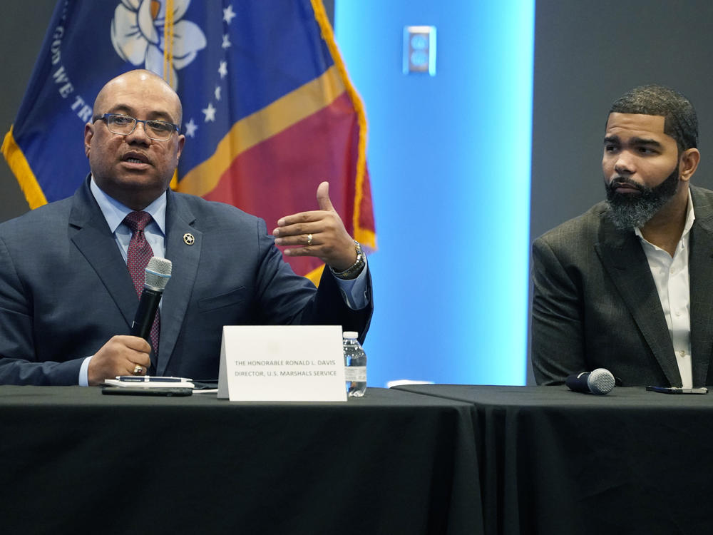 U. S. Marshals Service Director Ronald L. Davis speaks during a violent crime prevention summit in Jackson, Miss., on Jan. 5. The agency has revealed it was the victim of a cyberattack last week in which hackers stole sensitive data.