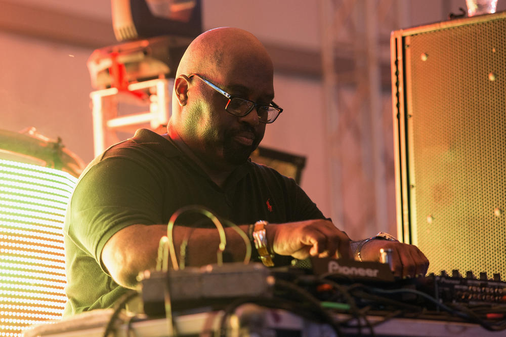 Frankie Knuckles performs during the 2013 Wavefront Music Festival at Montrose Beach on July 6, 2013 in Chicago, Illinois.