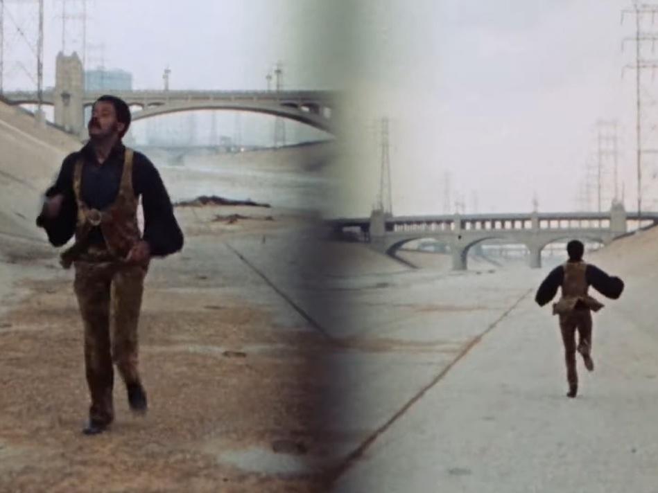 A screenshot from the Melvin Van Peebles film, <em>Sweet Sweetback's </em><em>Baadasssss</em><em> Song.</em>